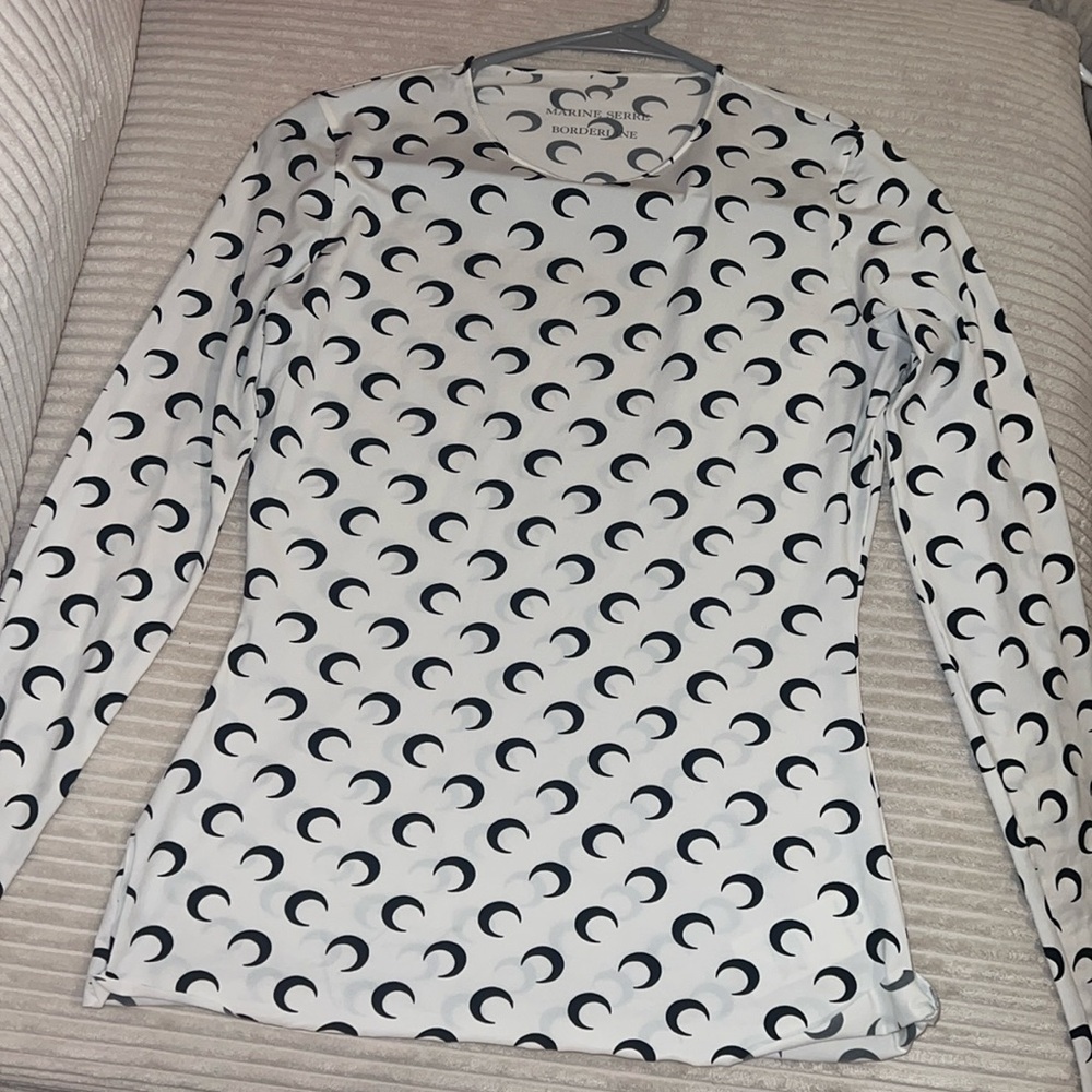 White and black Marine Serre top